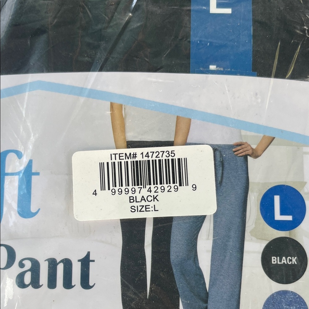32 Degrees Black Soft Sleep Pant NWT large - Picture 2 of 4